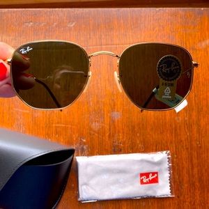 Ray-Ban Hexagonal Flats, G-15 Lens, NWT